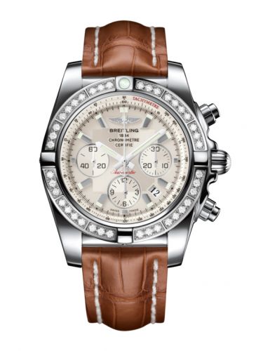 Chronomat 44 Stainless Steel / Diamond / Sierra Silver / Croco