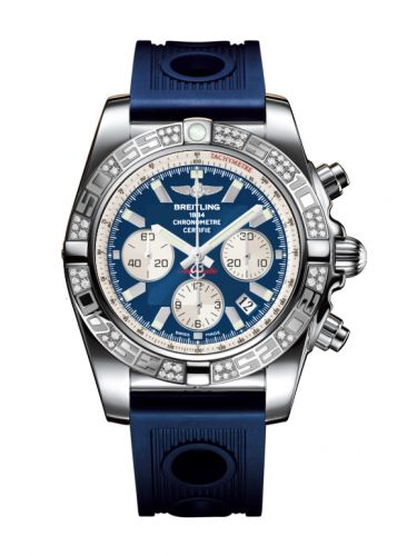Chronomat 44 Stainless Steel / Diamond / Metallica Blue / Rubber