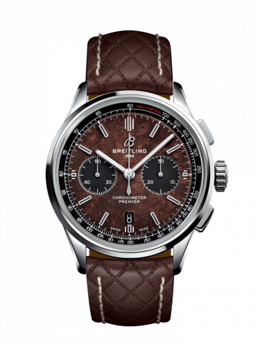 Premier B01 Chronograph 42 Bentley Centenary Stainless Steel / Wood / Calf / Folding