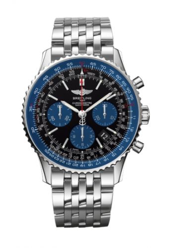 Navitimer 01 43 Stainless Steel / Blue Edition / Bracelet