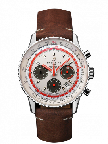 Navitimer 1 B01 Chronograph 43 Stainless Steel / Airline Editions TWA / Calf / Folding