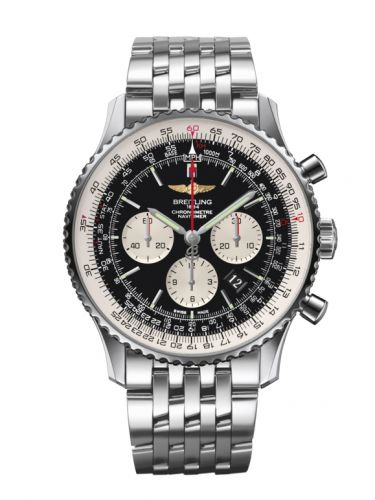 Navitimer 01 46 Stainless Steel / Black / Bracelet