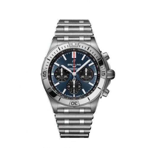 Chronomat B01 42 Stainless Steel / Blue / Rouleaux