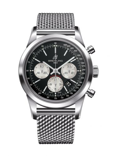 Transocean Chronograph Stainless Steel / Reverse Panda / Bracelet