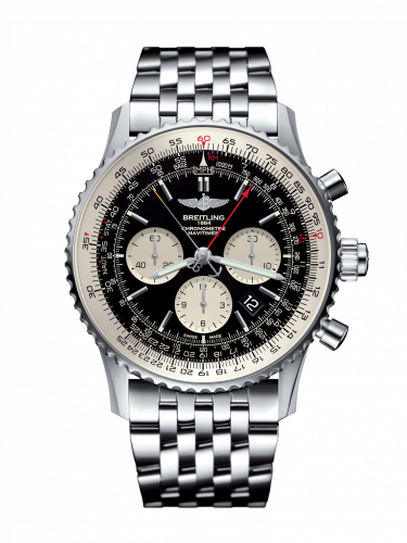 Navitimer Rattrapante Stainless Steel / Black  / Bracelet