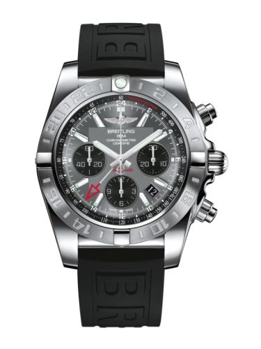 Chronomat 44 GMT Stainless Steel / Blackeye Grey / Rubber