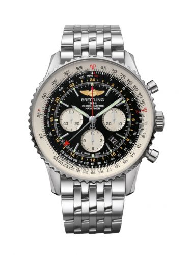 Navitimer GMT Stainless Steel / Black / Bracelet