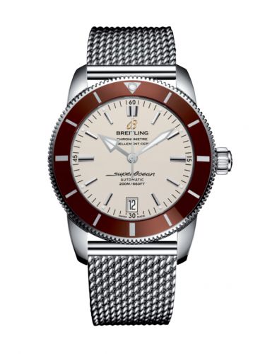 Superocean Heritage II 42 Stainless Steel / Bronze / Silver / Milanese