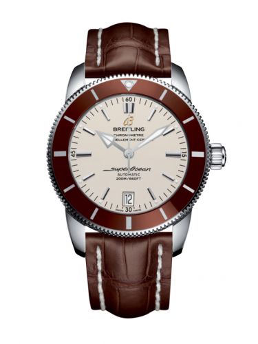 Superocean Heritage II 42 Stainless Steel / Bronze / Silver / Croco
