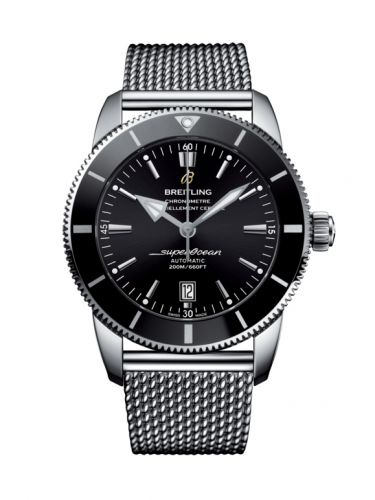 Superocean Heritage II 46 Stainless Steel / Black / Black / Bracelet
