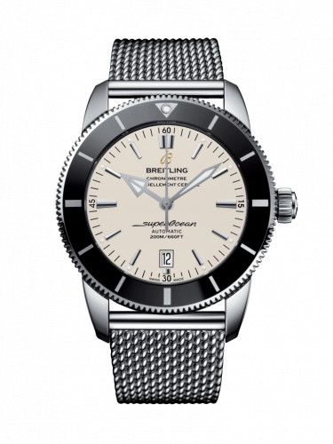 Superocean Heritage II 46 Stainless Steel / Black / Silver / Bracelet