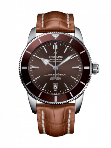 Superocean Heritage II 46 Stainless Steel / Bronze / Bronze / Croco / Pin