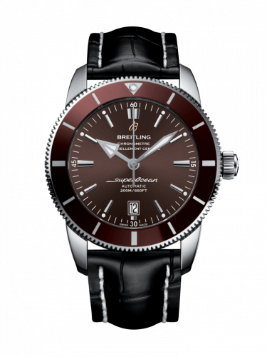 Superocean Heritage II 46 Stainless Steel / Bronze / Bronze / Croco / Pin