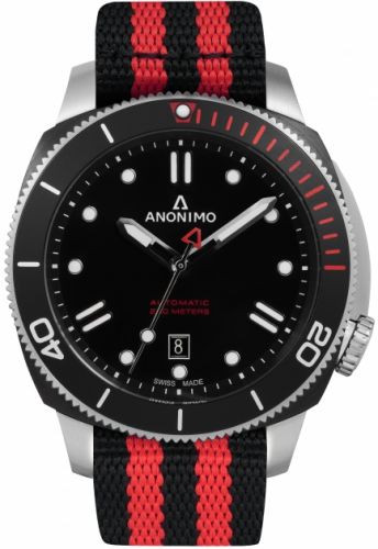 Nautilo Automatic Stainless Steel / DLC / Black / NATO
