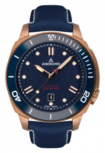 Nautilo Automatic Bronze / Blue / Leather