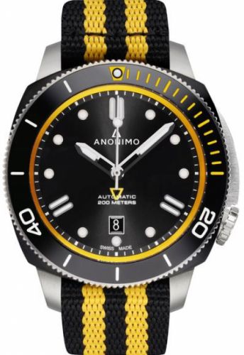 Nautilo Automatic Stainless Steel / DLC / Black / NATO