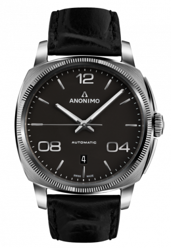 Epurato Automatic Stainless Steel / Anthracite / Leather