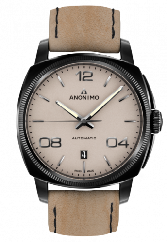 Epurato Automatic Stainless Steel / DLC / Sand / Leather