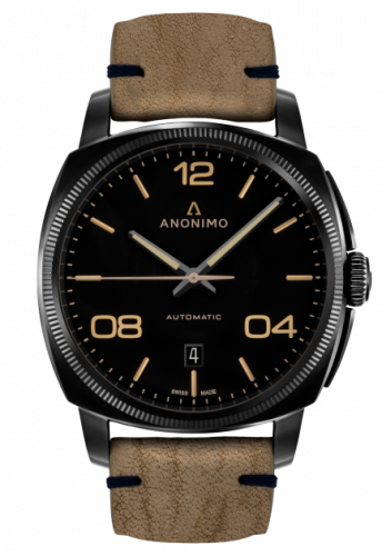 Epurato Automatic Stainless Steel / DLC / Black / Leather