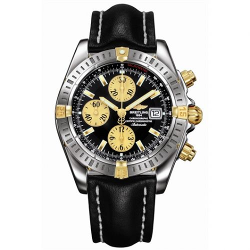 Chronomat Evolution Stainless Steel / Yellow Gold / Black
