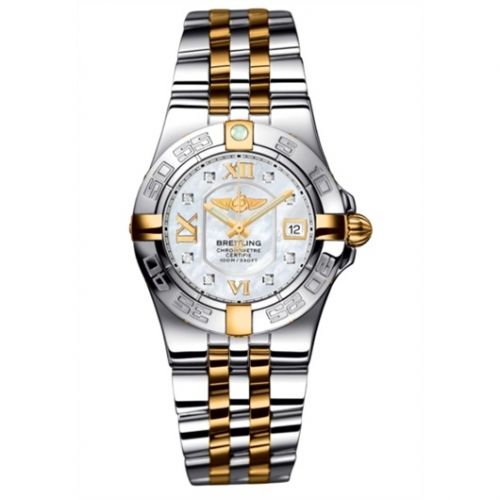 Galactic 30 Two Tone MOP / Diamond / Two Tone Bracelet