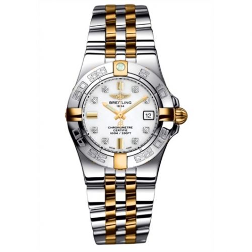 Galactic 30 Two Tone White / Diamond / Two Tone Bracelet