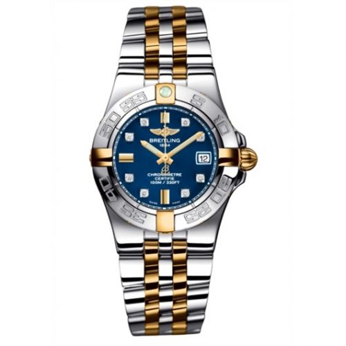 Galactic 30 Two Tone Blue / Diamond / Two Tone Bracelet