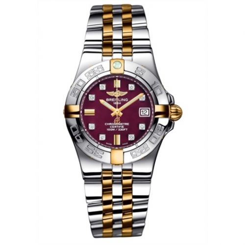 Galactic 30 Two Tone Red / Diamond / Two Tone Bracelet