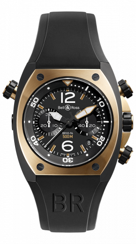 BR 02 92 Chronograph Rose Gold & Carbon