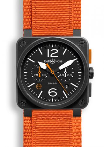 BR 03 94 Carbon Orange Chronograph