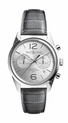 BR 126 Officer Silver Chronograph