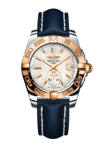 Galactic 36 Automatic Stainless Steel / Rose Gold / Pearl / Calf