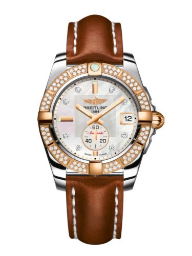 Galactic 36 Automatic Stainless Steel / Rose Gold / Diamond / Pearl Diamond / Calf
