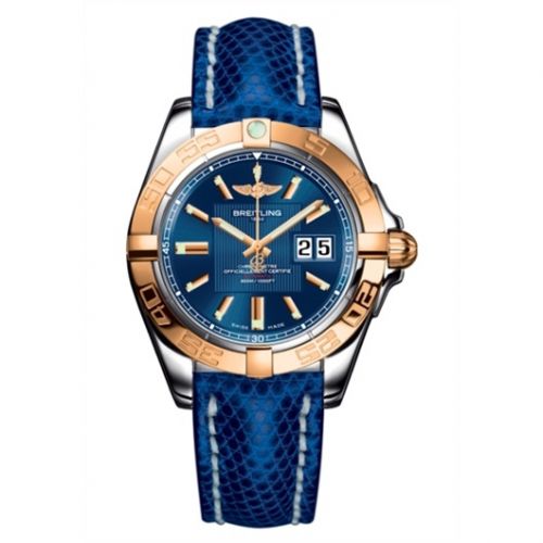 Galactic 41 Stainless Steel / Rose Gold / Metallica Blue / Teju