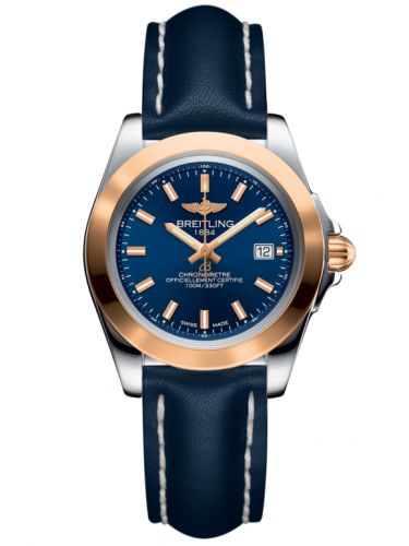 Galactic 32 Sleek Edition Stainless Steel / Rose Gold / Horizon Blue / Calf