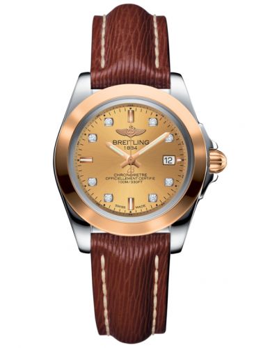Galactic 32 Sleek Edition Stainless Steel / Rose Gold / Golden Sun Diamond / Sahara