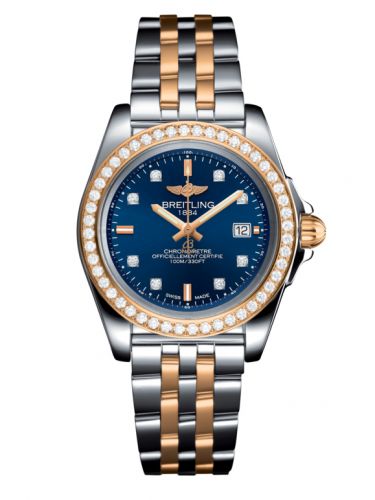 Galactic 32 Sleek Edition Stainless Steel / Rose Gold / Diamond / Horizon Blue Diamond / Bracelet