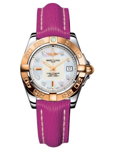 Galactic 32 Stainless Steel / Rose Gold / Pearl Diamond / Sahara