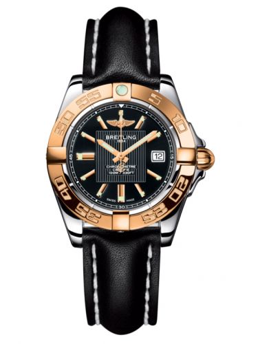 Galactic 32 Stainless Steel / Rose Gold / Trophy Black / Calf
