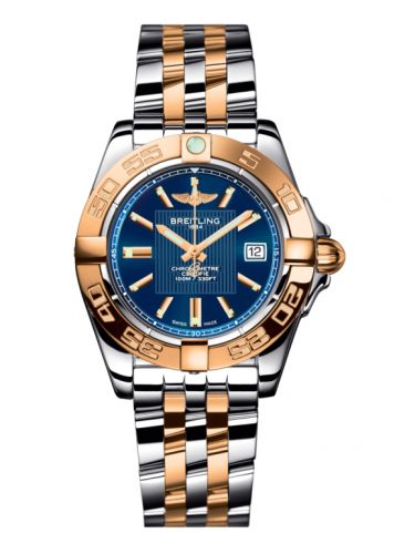 Galactic 32 Stainless Steel / Rose Gold / Metallica Blue / Bracelet