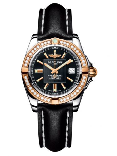 Galactic 32 Stainless Steel / Rose Gold / Diamond / Trophy Black / Calf