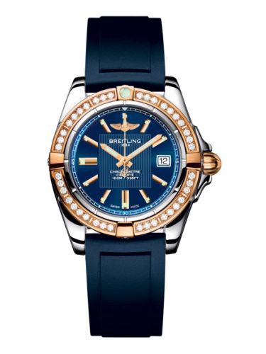 Galactic 32 Stainless Steel / Rose Gold / Diamond / Metallica Blue / Rubber