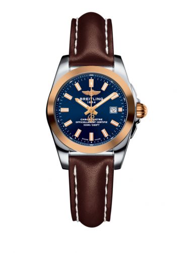 Galactic 29 Stainless Steel / Rose Gold / Horizon Blue / Calf
