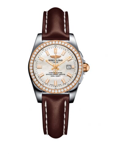 Galactic 29 Stainless Steel / Rose Gold / Diamond / Pearl / Calf