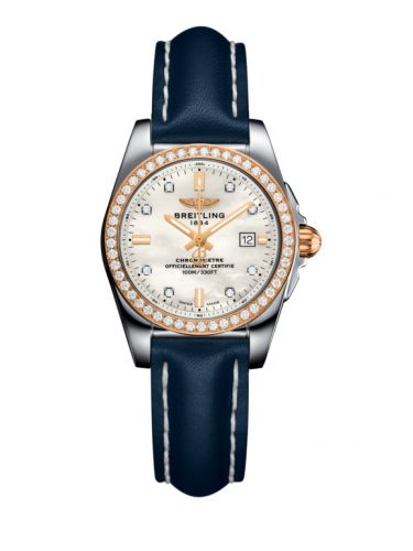 Galactic 29 Stainless Steel / Rose Gold / Diamond / Pearl Diamond / Calf