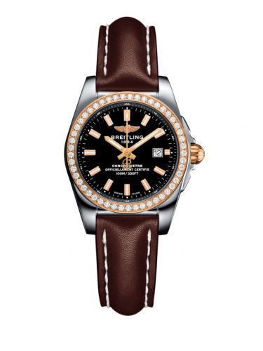 Galactic 29 Stainless Steel / Rose Gold / Diamond / Trophy Black / Calf