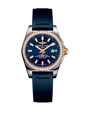 Galactic 29 Stainless Steel / Rose Gold / Diamond / Horizon Blue / Rubber