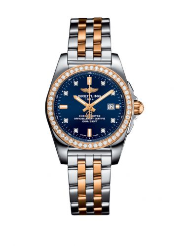 Galactic 29 Stainless Steel / Rose Gold / Diamond / Horizon Blue Diamond / Bracelet