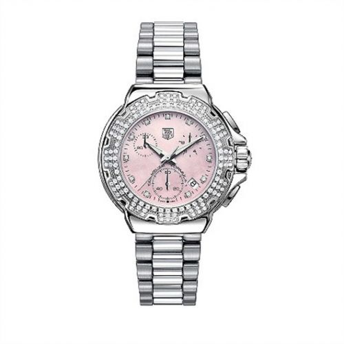 Formula 1 Quartz Chronograph 37 Stainless Steel / Diamond / Pink MOP - Diamond / Bracelet
