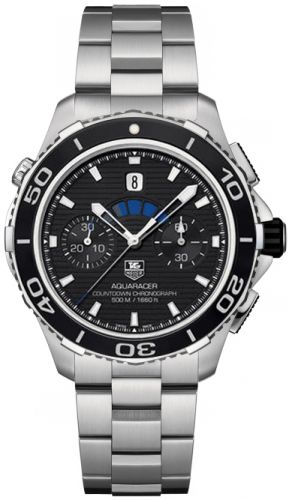 Aquaracer 500M Calibre 72 43 Stainless Steel / Black / Bracelet
